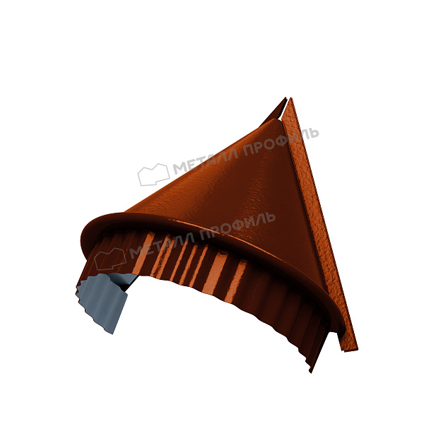 Заглушка конька круглого конусная (AGNETA-20-Copper\Copper-0.5), заказать эту продукцию за 832.5 ₽.